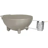 Weltevree | Dutchtub Original | Hottub Houtgestookt | Jacuzzi, Zwembad, Bad Voor Buiten | Kiezelgrijs RAL 7032 | Polyester | Hottub voor Buiten | 600 Liter