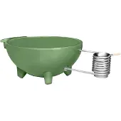 Weltevree | Dutchtub Original | Hottub Houtgestookt | Jacuzzi, Zwembad, Bad Voor Buiten | Olijfgroen RAL 6011 | Polyester | Hottub voor Buiten | 600 Liter