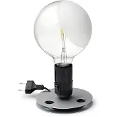 Flos Tafellampe , Lampadina, Zwart, Woonkamer, Metaal, Designer