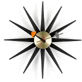 Vitra Sunburst Wall Clock / Brass - Wandklokken Messing Black - 20125305