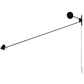 Luce Plan Wandlampe , Counterbalance, Zwart, Woonkamer, Metaal, Designer