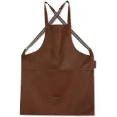 Dutchdeluxes Schort Dutchdeluxes Suspender Serie Apron Classic Brown