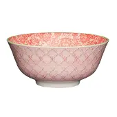 Kitchencraft Victorian Stule Print Ceramic Bowl Roze