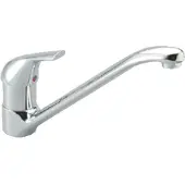 Ideal standard Ceraplan Keukenmengkraan 17.4cm 3/8 inch 1 kraangat temperatuurbegrenzing en waterbesparend Chroom glans
