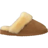 Warmbat Huisschoenen 'Flurry' crème / cognac