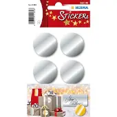 Herma 15284 Zilver etiketten Ø 32 mm 18 st. - 8 stuks