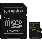 Kingston microSDXC Class 10 UHS-I UHS Class 1 + SD-adapter 64GB