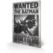 Merchandising BATMAN - Printing on wood 40X59 - Wanted