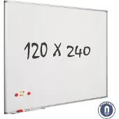 Smit Visual whiteboard, gelakt staal, magnetisch, 240 x 120 cm
