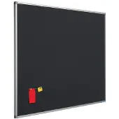 Smit Visual Prikbord bulletin 16mm antraciet - 120x180 cm