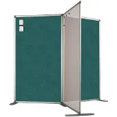 Smit Visual Scheidingswand dubbelzijdig - Prikbord - 140x100 cm