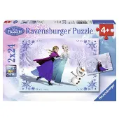 Ravensburger Frozen Zussen Altijd Puzzelset | 2 x 24 Stukjes Puzzels | Unieke Stukjes voor Perfecte Pas