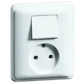 Honeywell Peha Peha standaard inbouwstopcontact zonder aarding wit - 00244621