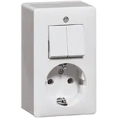 Honeywell Peha Peha 6695 Combinatiestopcontact met randaarde wit - 00275521