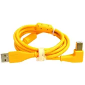 Chroma Cables USB-A To USB-B 1.5m Yellow Angled