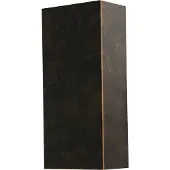 Masterlight Wandlamp Metallico Zwart/Goud gepatineerd 2-lichts
