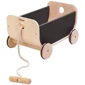 PlanToys Houten Speelgoed Wagen Zwart