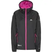 Trespass Vrouwen, Buitenjas, QIKPAC Dames Regenjas (XXL), Zwart, XXL