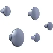 Muuto The Dots Metal Wandhaken Set van 5