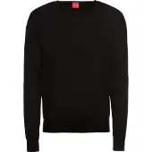 Olymp Casual Regular Fit Trui V-hals zwart, Effen