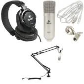 Devine M-Mic PRO USB Podcast Bundel met broadcast arm en hoofdtelefoon