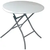 Lifetime Bijzettafel Wit 83,5 x 73,5 x 83,5 cm Staal Plastic