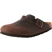 Birkenstock Leren Boston Oiled klompen (Smalle Pasvorm) bruin (37), Leer, Plat, Geen, Casual 860133