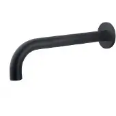 Mueller Round inbouw uitloop 25cm mat zwart
