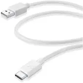 Cellularline Cellular Line Usb kabel, usb-a naar usb-c 60cm, wit