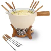 Boska Fondueset Mr. Big Brown / Silver / White