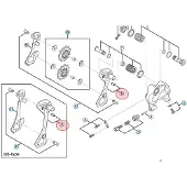 Shimano Pulley Parts Rd-6800ss Leg Zwart