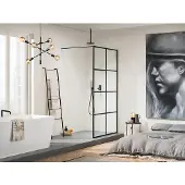 Sealskin SOHO Inloopdouche A3 140x210 cm Charcoal/Helder Glas