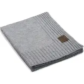 Knit Factory Uni Plaid - Licht Grijs - 160x130 cm