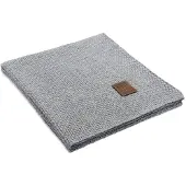Knit Factory Jesse Plaid - Licht Grijs - 160x130 cm