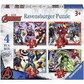 Ravensburger The Avengers 4in1box puzzel - 12+16+20+24 stukjes - kinderpuzzel