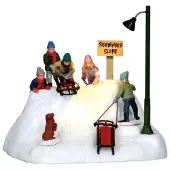 Lemax Kerstdorpminiatuur Ready To Launch (sleeën) 17,4 X 15 X 15,8 Cm