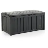 Keter tuin opbergkist Glenwood 390L Outdoor Entryway Trunk Chest Bench Box