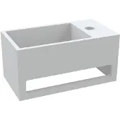 Best design Fontein met handdoekhouder mona solid surface 33x18x16 cm