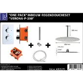 Best design Regendoucheset Verona P200 Inbouw Met Inbouwbox Chroom