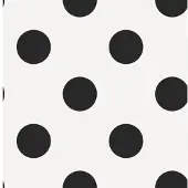Noordwand Kids at Home Behang Dotty Black wit en zwart 100104