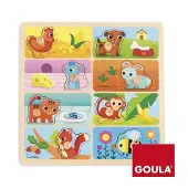 Diset Houten Goula Mijn Favoriete Eten Puzzel