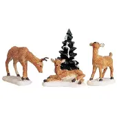 Lemax General Kerstdorpminiatuur Dad And Fawns (herten) 11 X 5,5 X 6,5 Cm 4 Stuks