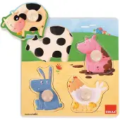 Jumbo Houten inlegpuzzel: De boerderijdieren