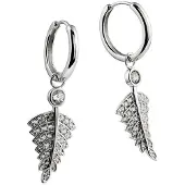 Diamonfire Zilveren Oorhangers Bladvorm 16 mm lang 808.0057.00