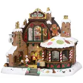 Lemax Santa's Wonderland Kersthuisje Mrs. Claus' Kitchen (keuken Kerstvrouw) 27 X 20,8 X 24 Cm