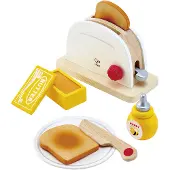 Hape Pop-up Toaster Set – Houten Speelgoed Keuken Accessoire voor Kinderen vanaf 3 Jaar