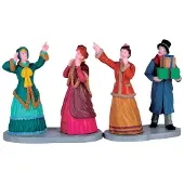 Lemax Kerstfiguur Window shoppers set of 2