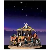 Lemax Village bethlehem with background, b/o (4.5v)