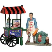 Lemax Kerstfiguur Zombie brains foodcart