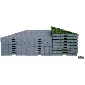 Lemax Plaza system (grey, triangle grass) - 24 pcs